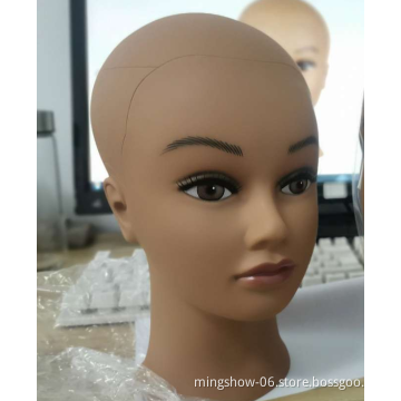 Wig stand tripod mannequin head realistic female mannequin head for display